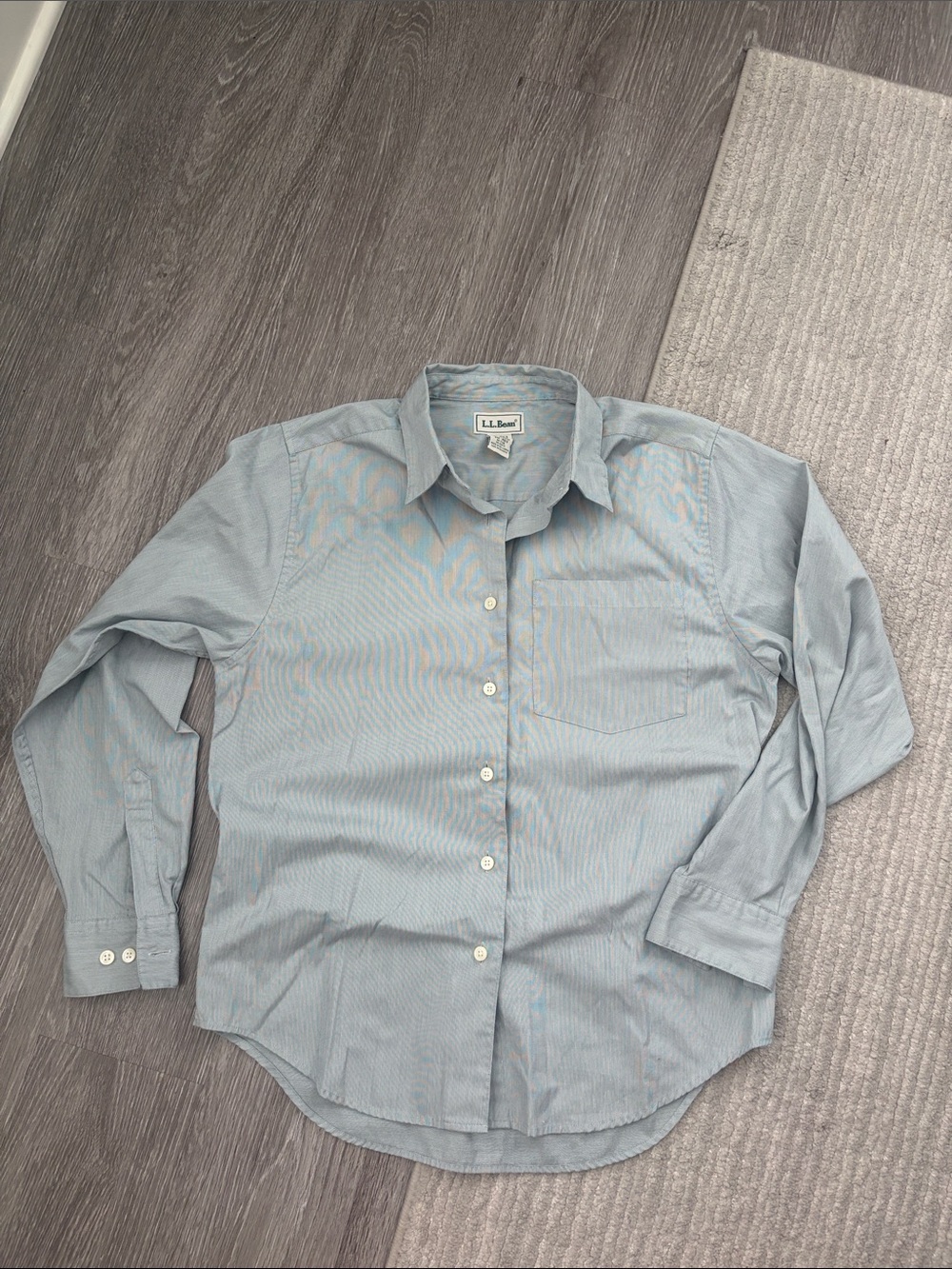 L.L. Bean Light Blue Button-Down Shirt
